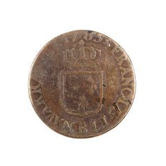 Louis XVI (1774-1792), 1/2 sol 1785 B Rouen, TB, Cuivre, Gad. 349