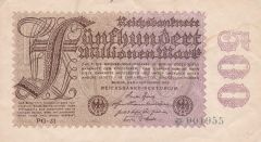Allemagne, 500 Millionen Mark 1.9.1923, TTB, Pick 110h